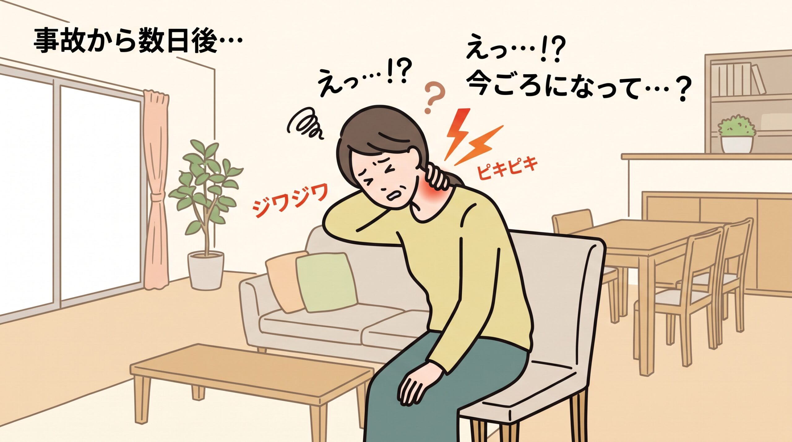 数日後の痛み
